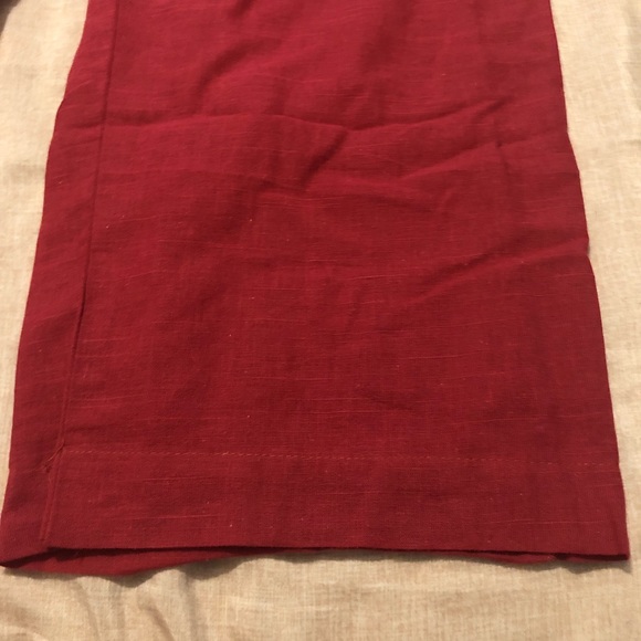 2 Piece Pakistani Maroon Kurta & Trouser Floral Embroidery & Pompom Borders - Picture 10 of 10